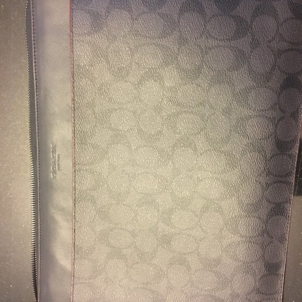 Coach Laptop Case In Signature Canvas
